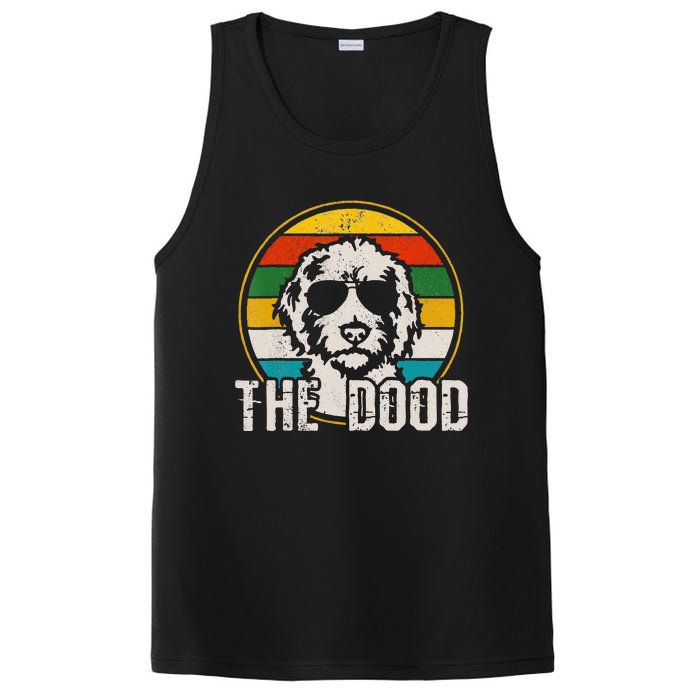 Funny Goldendoodle The Dood Vintage Dog PosiCharge Competitor Tank