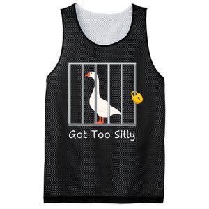 Funny Got Too Silly Silly Goose Mesh Reversible Basketball Jersey Tank