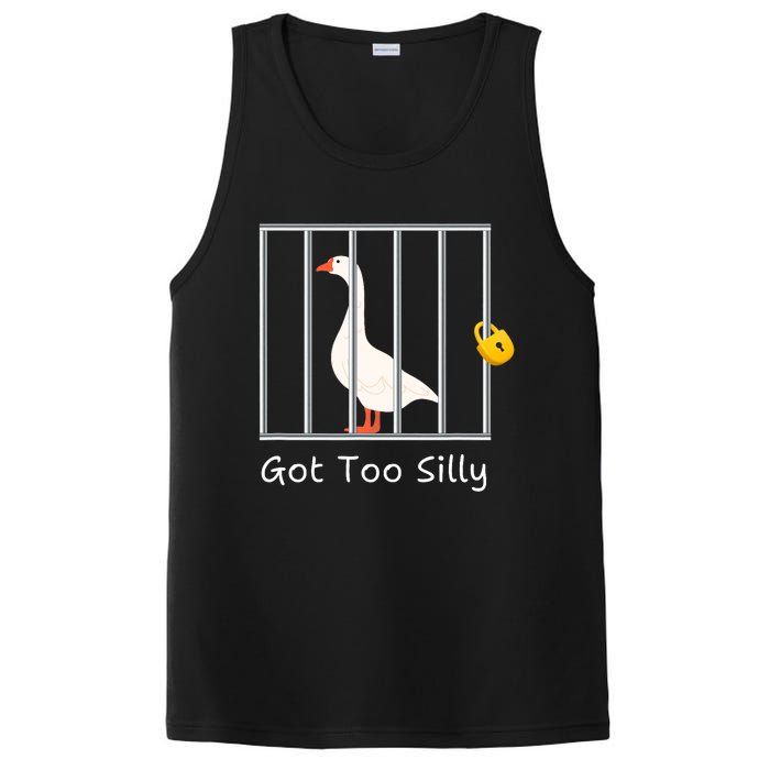 Funny Got Too Silly Silly Goose PosiCharge Competitor Tank