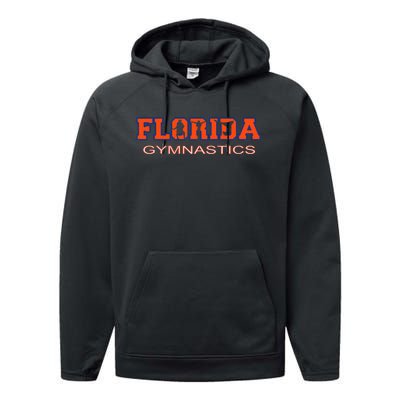 Florida Gymnastics Tumbling Gear Gymnast Aerobic Dance Performance Fleece Hoodie