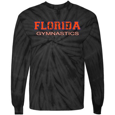 Florida Gymnastics Tumbling Gear Gymnast Aerobic Dance Tie-Dye Long Sleeve Shirt