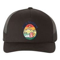 funny Gudetama the Lazy Egg Camping Going Nowhere Yupoong Adult 5-Panel Trucker Hat