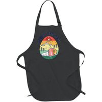 funny Gudetama the Lazy Egg Camping Going Nowhere Full-Length Apron With Pockets