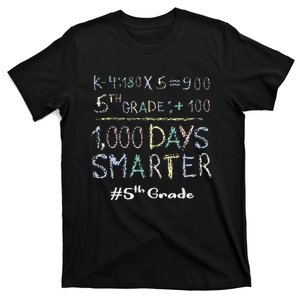 Fifth Grade Teacher 1000 Days Smarter 100 Days Of School T-Shirt