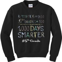 Fifth Grade Teacher 1000 Days Smarter 100 Days Of School Kids Sweatshirt