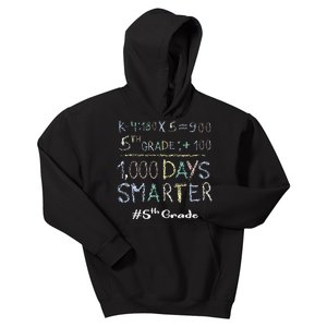 Fifth Grade Teacher 1000 Days Smarter 100 Days Of School Kids Hoodie