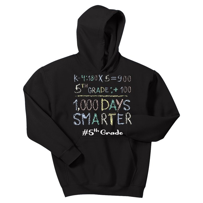 Fifth Grade Teacher 1000 Days Smarter 100 Days Of School Kids Hoodie