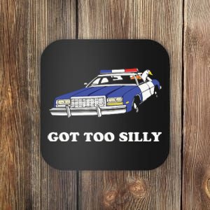 Funny Got Too Silly Goose Couple Cute Coaster