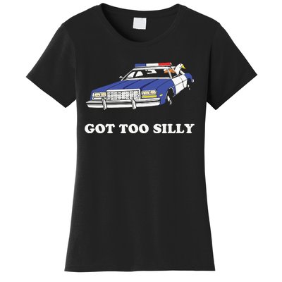 Funny Got Too Silly Goose Couple Cute Women's T-Shirt