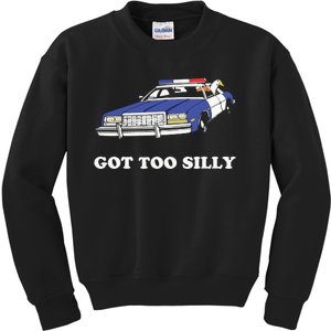 Funny Got Too Silly Goose Couple Cute Kids Sweatshirt