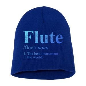 Flute Gift The Best Instrut In The World Short Acrylic Beanie