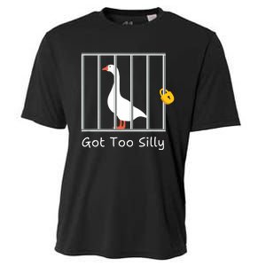 Funny Got Too Silly Silly Goose Cooling Performance Crew T-Shirt