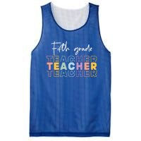 Fifth Grade Teacher Back To School 1St Grade Teacher Funny Gift Mesh Reversible Basketball Jersey Tank