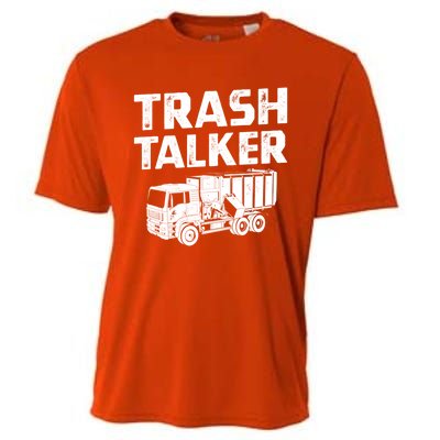 Funny Garbage Truck Trash Talker Recycling Garbage Cool Gift Cooling Performance Crew T-Shirt