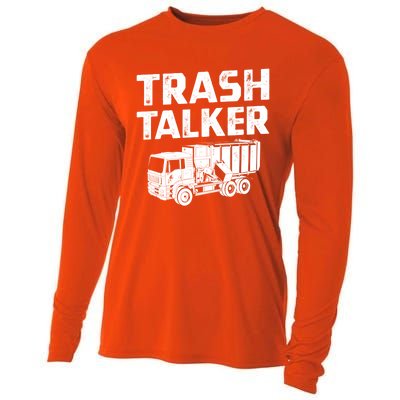 Funny Garbage Truck Trash Talker Recycling Garbage Cool Gift Cooling Performance Long Sleeve Crew