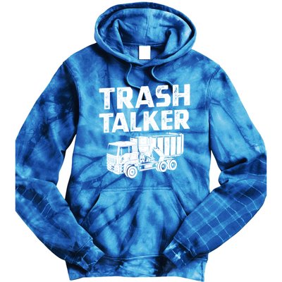 Funny Garbage Truck Trash Talker Recycling Garbage Cool Gift Tie Dye Hoodie