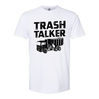 Funny Garbage Truck Trash Talker Recycling Garbage Cool Gift Softstyle CVC T-Shirt