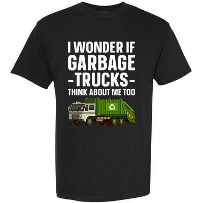 Funny Garbage Truck Art Trash Garbage Truck Garment-Dyed Heavyweight T-Shirt