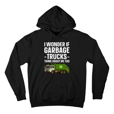 Funny Garbage Truck Art Trash Garbage Truck Hoodie