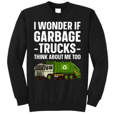 Funny Garbage Truck Art Trash Garbage Truck Sweatshirt