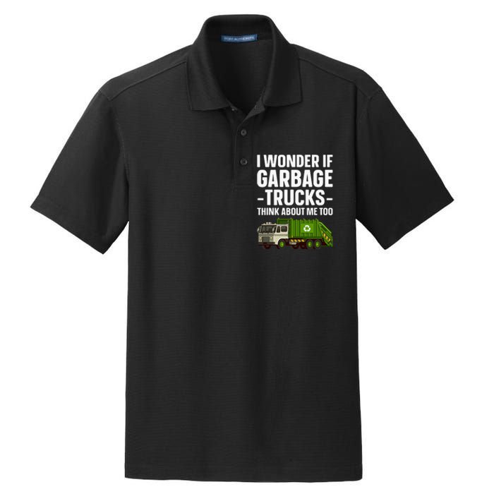 Funny Garbage Truck Art Trash Garbage Truck Dry Zone Grid Polo