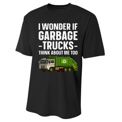 Funny Garbage Truck Art Trash Garbage Truck Performance Sprint T-Shirt