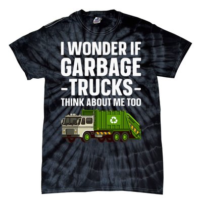 Funny Garbage Truck Art Trash Garbage Truck Tie-Dye T-Shirt