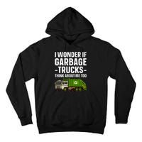 Funny Garbage Truck Art Trash Garbage Truck Tall Hoodie