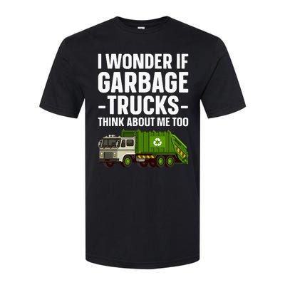 Funny Garbage Truck Art Trash Garbage Truck Softstyle CVC T-Shirt