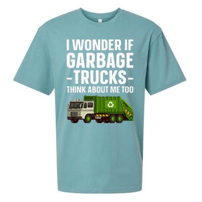 Funny Garbage Truck Art Trash Garbage Truck Sueded Cloud Jersey T-Shirt