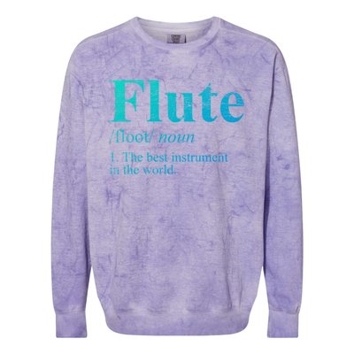 Flute Gift The Best Instrut In The World Colorblast Crewneck Sweatshirt