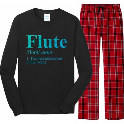 Flute Gift The Best Instrut In The World Long Sleeve Pajama Set