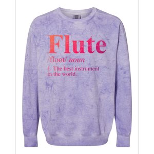 Flute Gift The Best Instrut In The World Colorblast Crewneck Sweatshirt