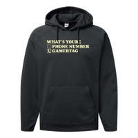 Funny Gamer Tag Performance Fleece Hoodie