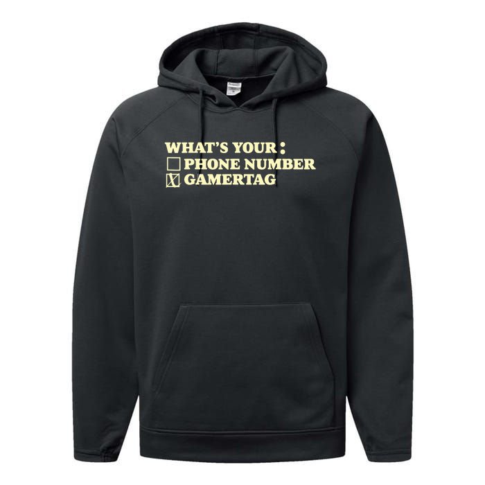 Funny Gamer Tag Performance Fleece Hoodie