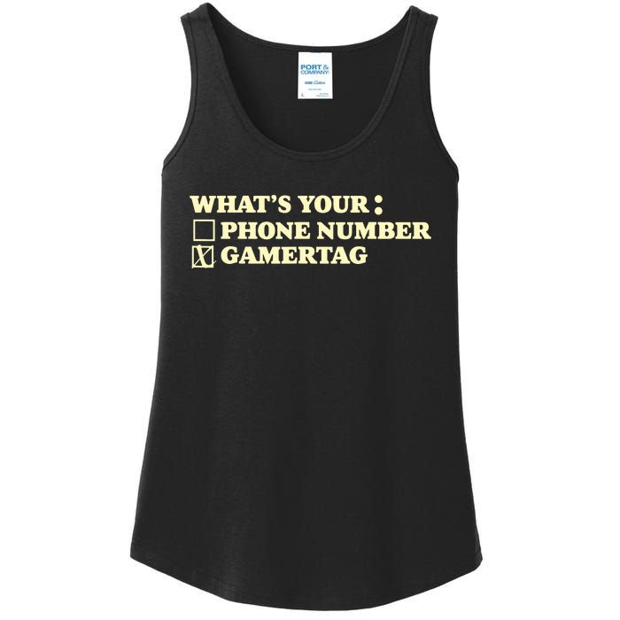 Funny Gamer Tag Ladies Essential Tank