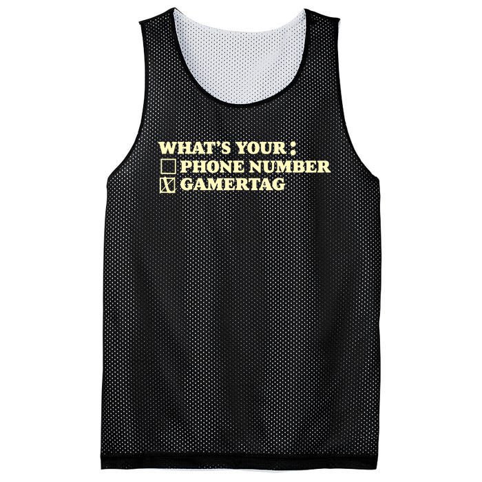 Funny Gamer Tag Mesh Reversible Basketball Jersey Tank