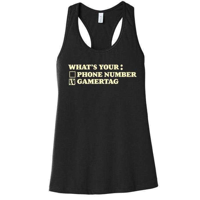 Funny Gamer Tag Women's Racerback Tank