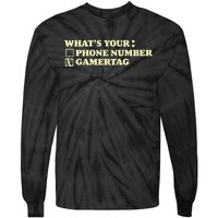 Funny Gamer Tag Tie-Dye Long Sleeve Shirt