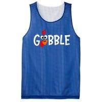 Funny Giant Turkey Face Thanksgiving Gobble Holiday Family Mesh Reversible Basketball Jersey Tank