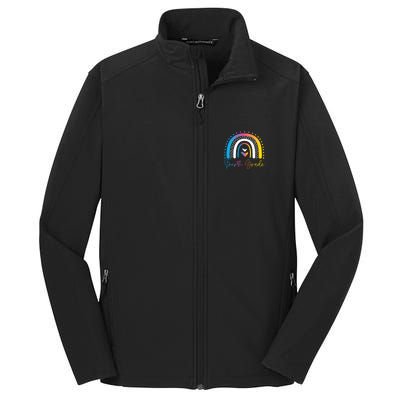 Fourth Grade Team 4Th Grade Team Fourth Grade Team Rainbow Gift Core Soft Shell Jacket