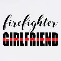 Firefighter Girlfriend - Thin Red Line Fireman Love Cooling Performance Crew T-Shirt
