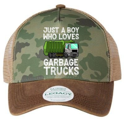 Funny Garbage Truck Design For Boy Trash Truck Legacy Tie Dye Trucker Hat