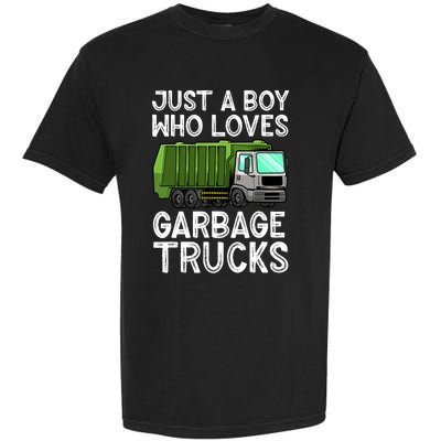 Funny Garbage Truck Design For Boy Trash Truck Garment-Dyed Heavyweight T-Shirt