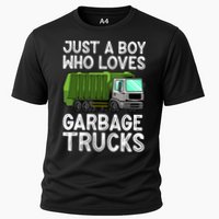 Funny Garbage Truck Design For Boy Trash Truck Cooling Performance Crew T-Shirt