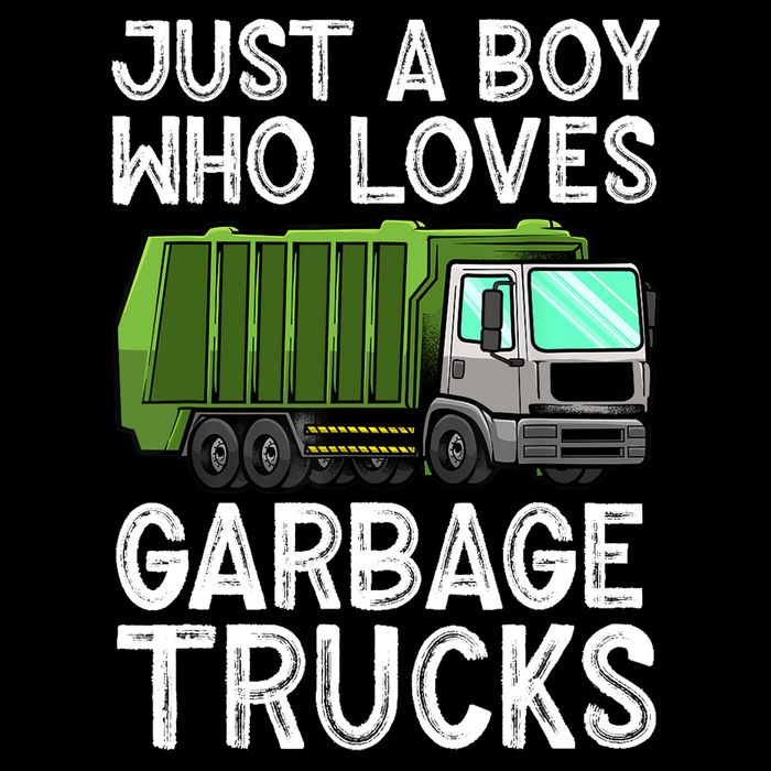 Funny Garbage Truck Design For Boy Trash Truck Cooling Performance Crew T-Shirt
