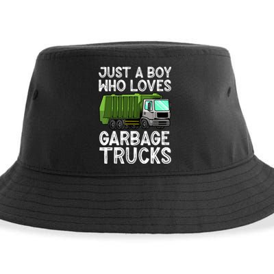 Funny Garbage Truck Design For Boy Trash Truck Sustainable Bucket Hat