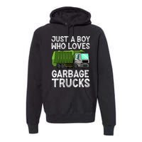 Funny Garbage Truck Design For Boy Trash Truck Premium Hoodie