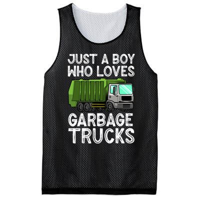 Funny Garbage Truck Design For Boy Trash Truck Mesh Reversible Basketball Jersey Tank