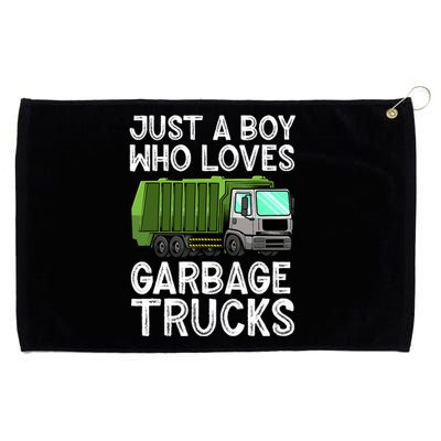 Funny Garbage Truck Design For Boy Trash Truck Grommeted Golf Towel